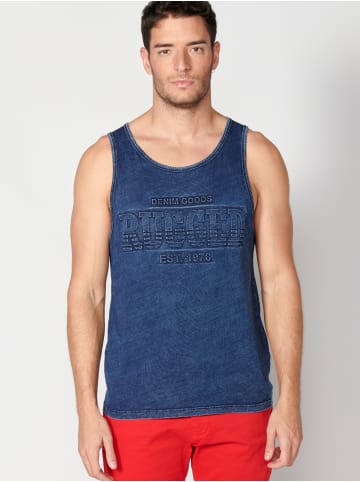 KOROSHI Tank Top Shirt in blau