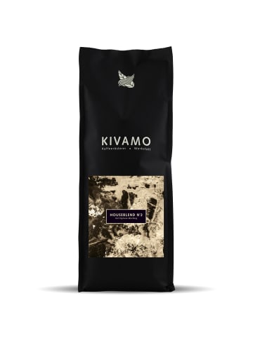 Granar 1kg Kivamo N2 Espressomischung aus Robusta & Arabica Bohnen 