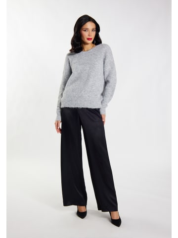 faina Damen Pullover in Hellgrau Melange