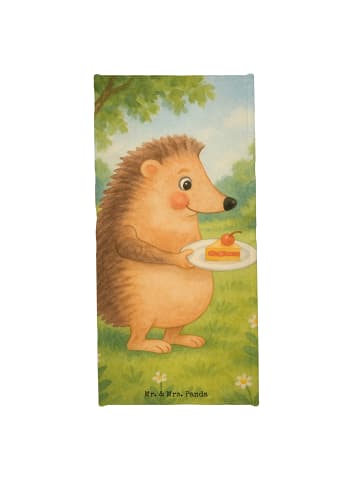 Mr. & Mrs. Panda Strandlaken Igel Kuchenstück Design ohne Spruch in Weiß