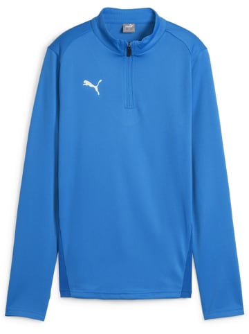 Puma T-Shirt "TeamGoal Training 1/4 Zip Top Wmn" in Blau