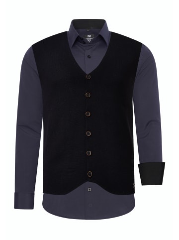 Rusty Neal Hemd mit Weste in Navy