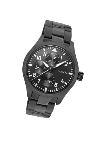 Oozoo Analog-Armbanduhr Oozoo Timepieces schwarz groß (ca. 42mm)