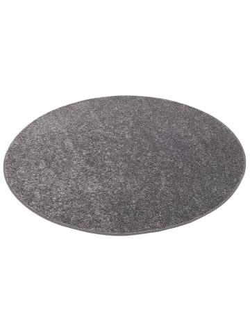 Snapstyle Hochflor-Teppich Cottage Rund in grau