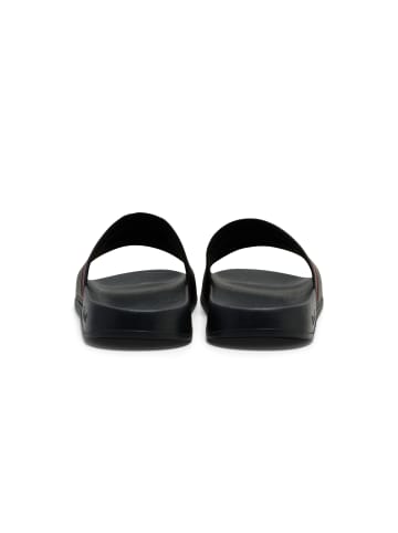 Hummel Badelatschen Pool Slide Erwachsene in BLACK/WHITE/RED