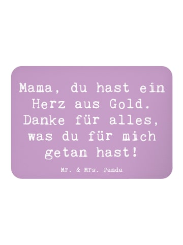Mr. & Mrs. Panda Magnet Spruch Mama Herz Gold mit Spruch in Lavendeltraum
