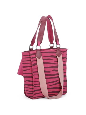 Fritzi aus Preußen Izzy02 Canvas Shopper Tasche 32 cm zebra pink