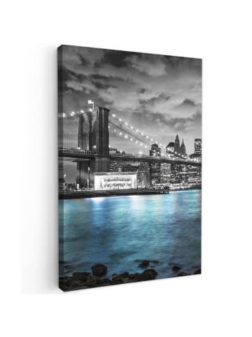 MuchoWow Leinwand bilder Erleuchtete Brücke (BxH)