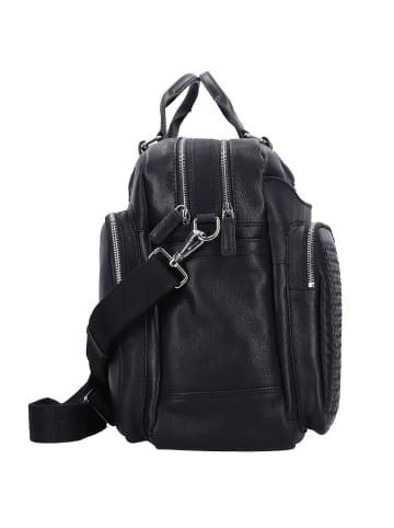 Bugatti Woven Aktentasche Leder 48 cm schwarz