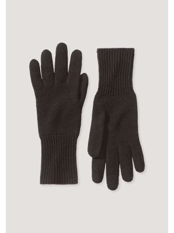 Hessnatur Strick Handschuhe in kakao braun