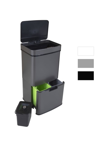 Ribelli Sensor Mülleimer 72 L,  4 Fächer, Grau