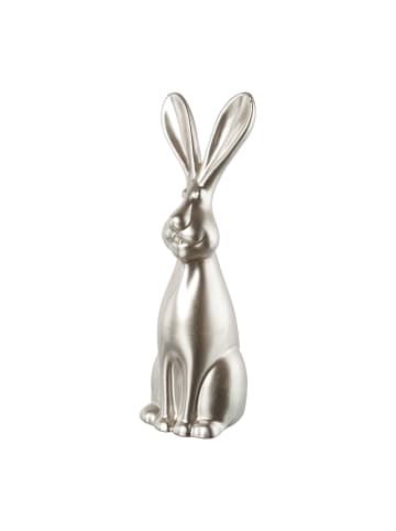 Creativ home Deko-Osterhase in silber