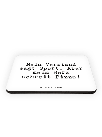 Mr. & Mrs. Panda Kühlschrankmagnet Mein Verstand sagt Sport.... ... in Weiß