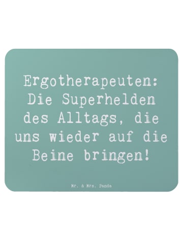 Mr. & Mrs. Panda Mauspad Spruch Ergotherapeutin Superhelden mit ... in Meeresbrise