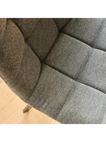 CALICOSY Stoelen set van 4 in Anthrazitgrau - (W)40  x (H)87  x (L)46 cm