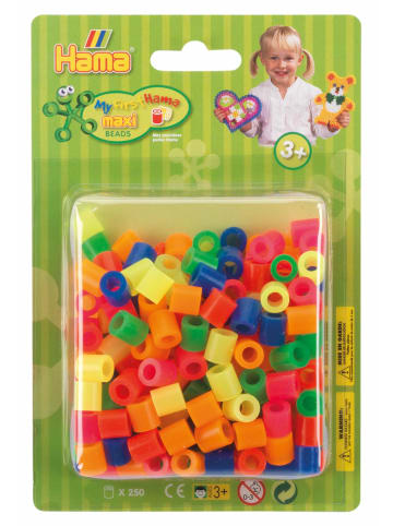 Hama Blister mit 250 Maxi-Bügelperlen Neon Mix 51 - ab 3 Jahren