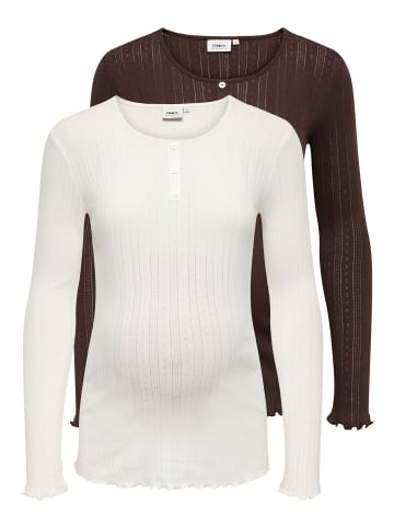 ONLY 2er-Pack Top in Coffee Bean