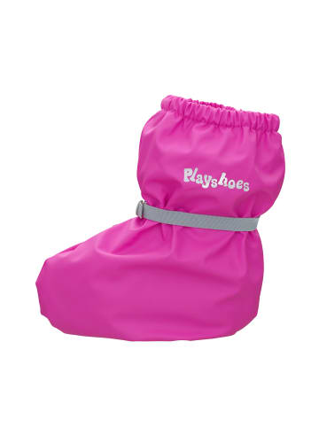 Playshoes Regenfüßlinge mit Fleece-Futter in Neonpink