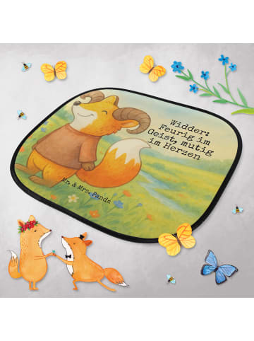 Mr. & Mrs. Panda Sonnenschutz Auto Seitenscheibe Widder Astologi... in Weiß