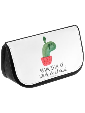Mr. & Mrs. Panda Kulturbeutel Kaktus Mama mit Spruch in Weiß