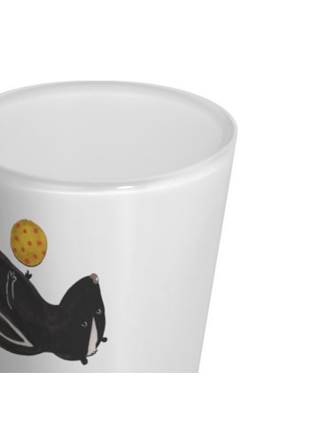 Mr. & Mrs. Panda Likör Glas Stinktier Ball ohne Spruch in Transparent