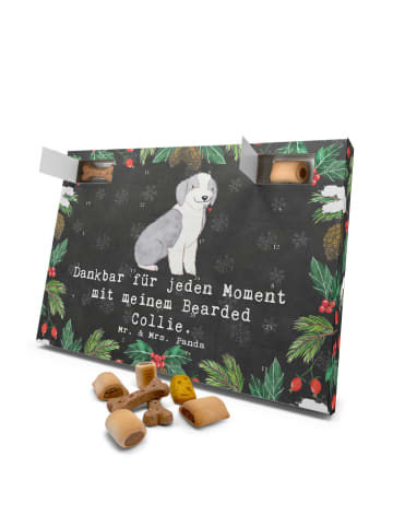 Mr. & Mrs. Panda Hunde Adventskalender Bearded Collie Moment mit... in Kreidetafel