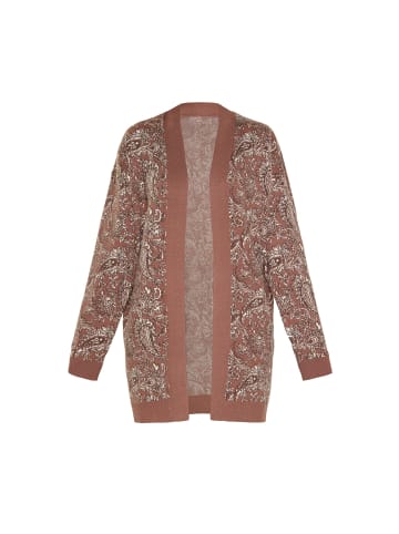 VIRITA Women Cardigan in Camel Multicolor