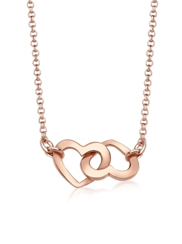 Elli Halskette 925 Sterling Silber Herz in Rosegold