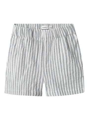 name it Kurze Bermuda Hose Streifen Shorts Baumwolle in Navy