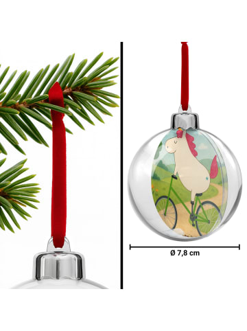 Mr. & Mrs. Panda christbaumkugel Einhorn Radfahrer Design ohne S... in Weiß