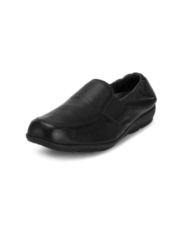 VITAFORM Hirschleder Slipper in schwarz