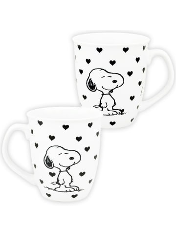 United Labels The Peanuts Tasse Snoopy - Herzen Kaffeetasse Kaffeebecher 280 ml in Mehrfarbig