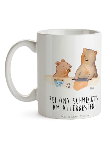 Mr. & Mrs. Panda Teepott Oma Backen mit Spruch in Weiß