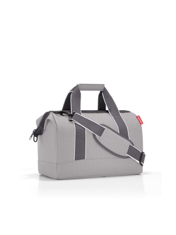 Reisenthel travelling allrounder M - Reisetasche 40 cm (twist blush) in herringbone grey