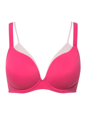 Ulla Popken BH in neon pink