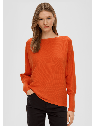 s.Oliver BLACK LABEL Strickpullover langarm in Orange