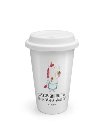 Mr. & Mrs. Panda To Go Becher Einhorn Küche mit Spruch in Weiß