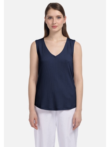 HELMIDGE Top Bluse in blau