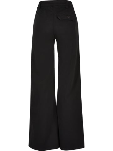 Urban Classics Urban Classics Damen Ladies High Waist Wide Leg Chino Pants in black