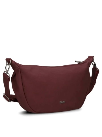 Zwei Mademoiselle M70 - Umhängetasche 34 cm (leo) in rubin