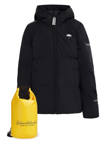 Schmuddelwedda Mädels Anorak + Tagesrucksack - Set in Schwarz