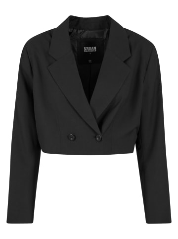 Urban Classics Urban Classics Ladies Cropped Blazer in black