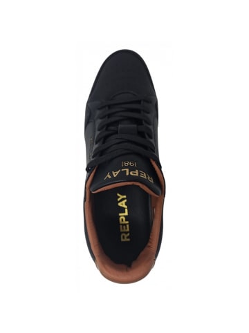 Replay Sneaker Smash Fine 3 in Schwarz