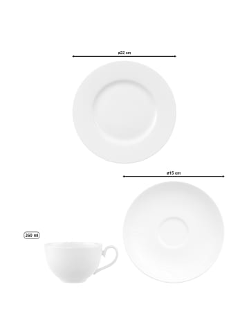 Villeroy & Boch Kaffeeservice Royal in weiß