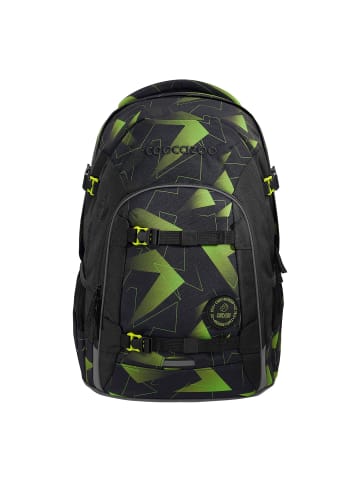 Coocazoo Schulrucksack JOKER Lime Flash in schwarz/grün