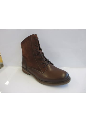 Schnürstiefelette  in Braun