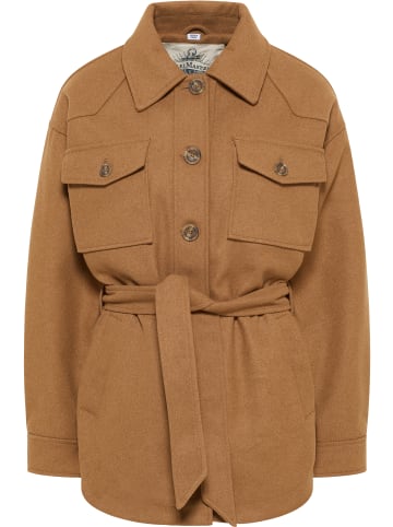 DreiMaster Damen Übergangsjacke Aus Wollgemisch in Sand