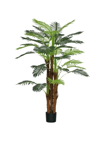 HOMCOM Kunstpflanze-Ø16 x 160H cm-Grün