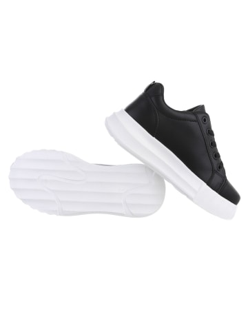 Ital-Design Freizeitschuh in Schwarz und Weiß