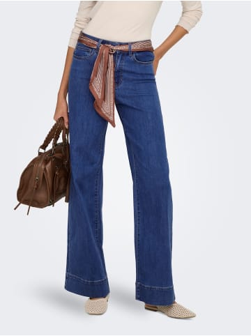 ONLY Jeans mit weitem Bein in Medium Blue Denim